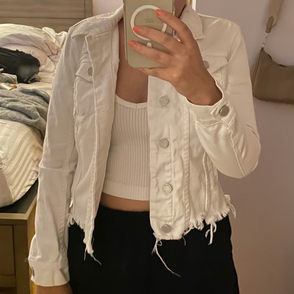 White denim jacket